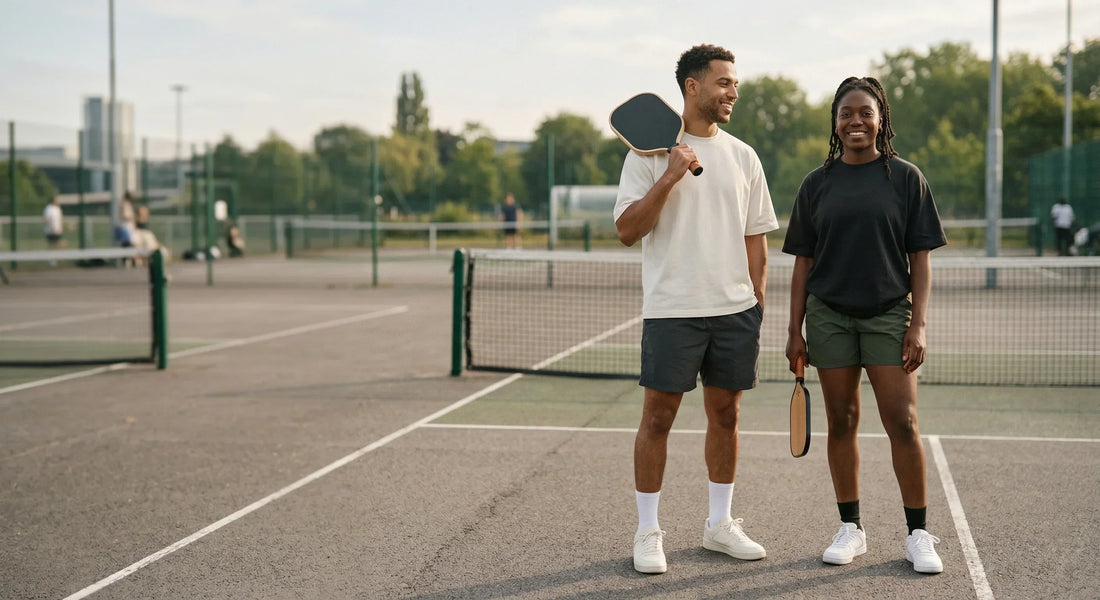what to wear to play pickleball outfit guide oversized tee and shorts